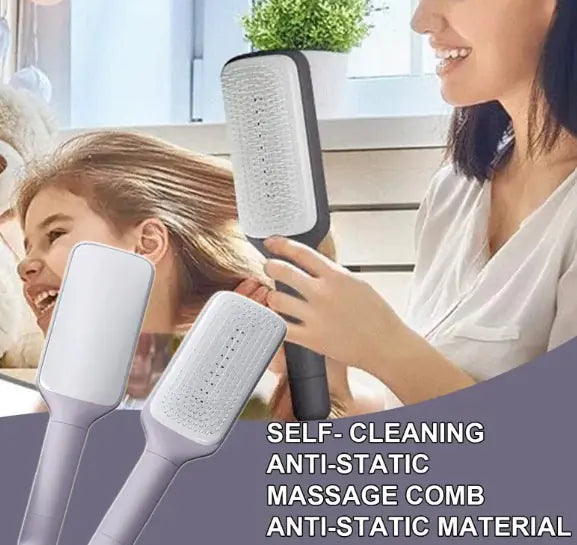 SilkGlide™ 4-in-1 Self-Cleaning Brush